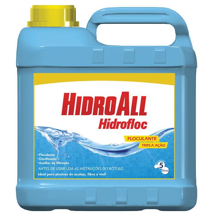 Floculante Tripla Ação para Piscinas Hidrofloc Hidroall-5 Litros