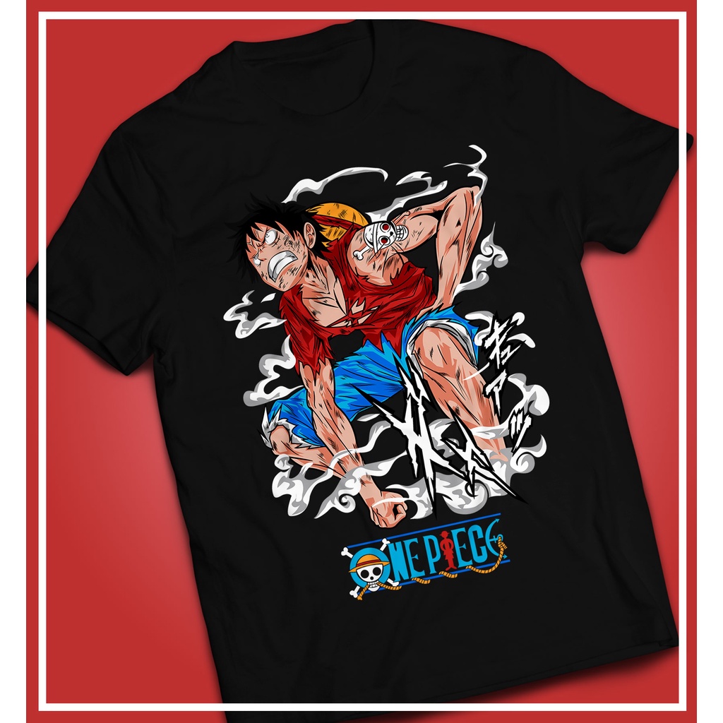 Camiseta Luffy One Piece – Blusa Nerd 100% Algodão do P ao GG e Infantil – Estampa Durável.