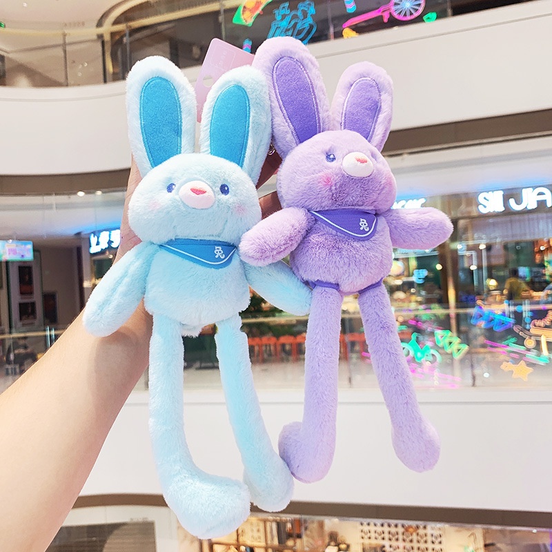 Saledrawstring Pingente De Coelho Engraçado Com Cordão De Pelúcia Bonecas Telescópicas Lal Chaveiro 30cm