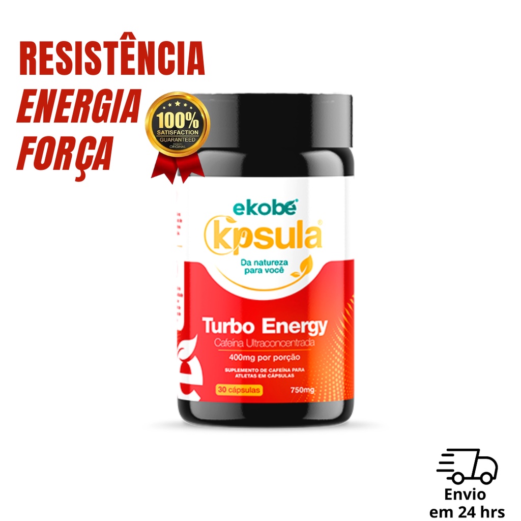 Turbo Energy Cafeína Ultra Concentrada Suplemento Para Atletas Ekobé
