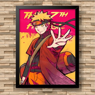 Placa Quadro Decorativo Nuvem Akatsuki Simbolo Anime Naruto Logo Madeira  MDF Com Fita Dupla Face Adesiva Preto Fosco