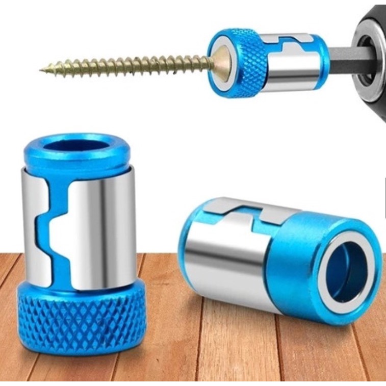 Kit 3 Bits Super Imã Anel Magnético P/Parafusadeira 1/4