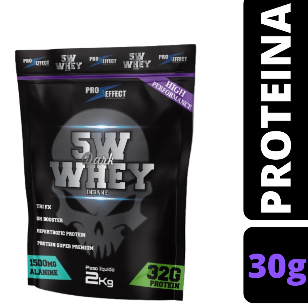 Whey Protein 5w Dark Insane 2kg Envio Imediato Shopee Brasil