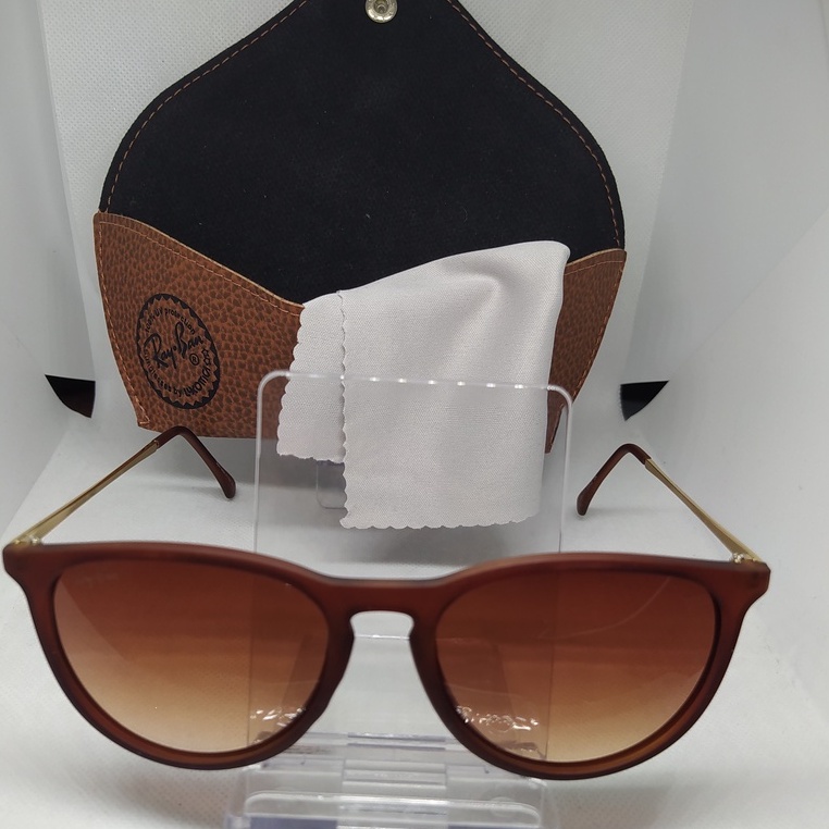 Óculos de sol Feminino Érika c/ case e flanela - Redondo