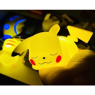 Pokemon Pikachu ⚡ - Luz Noturna - Brinquedo Luminoso - Abajur - Luminária Divertida - Picachu