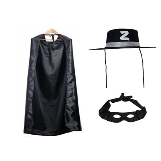 Fantasia Zorro Cosplay Adulto Masculino