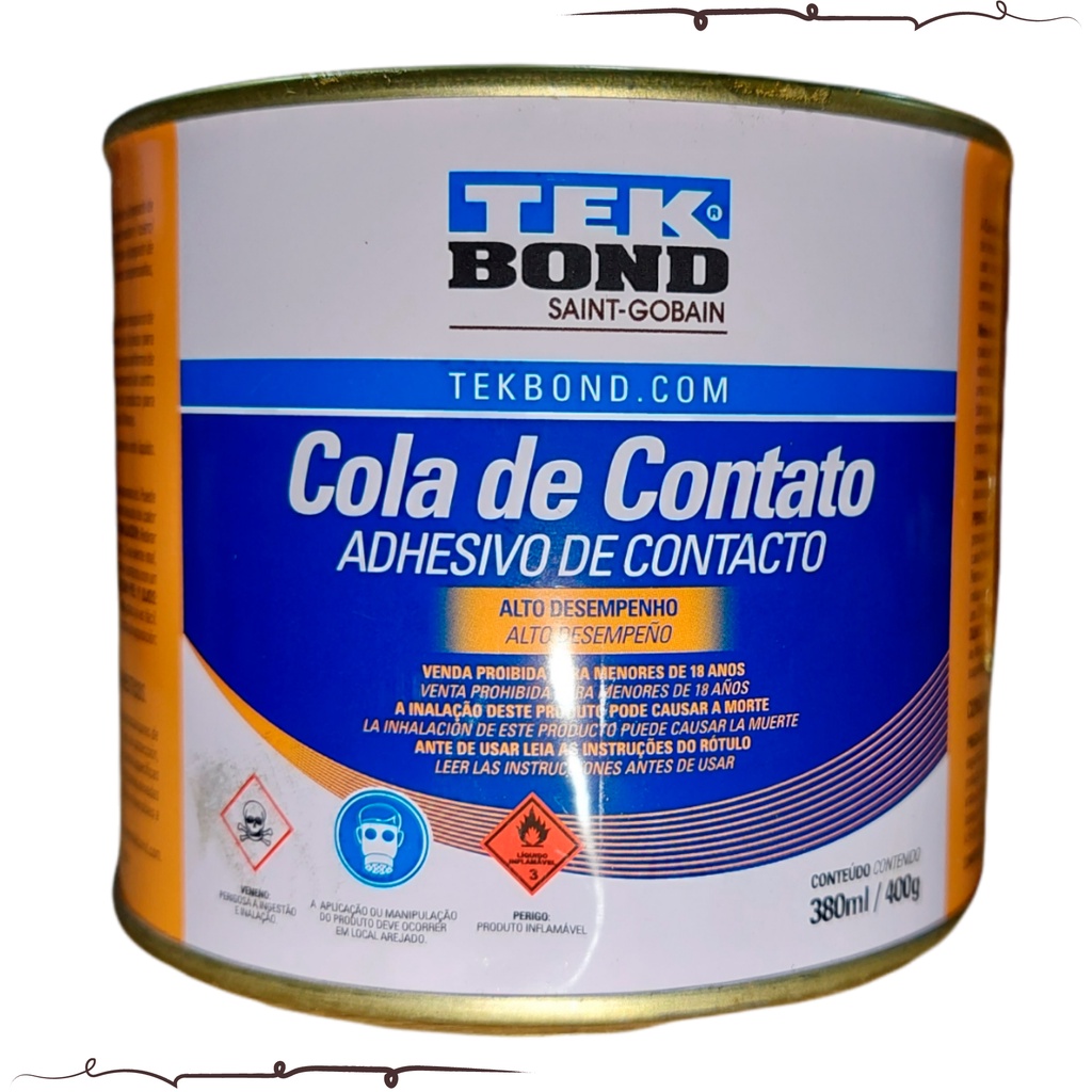 Cola De Contato Tek Bond 400g - Cola De Contato Para Grama Sintética ...