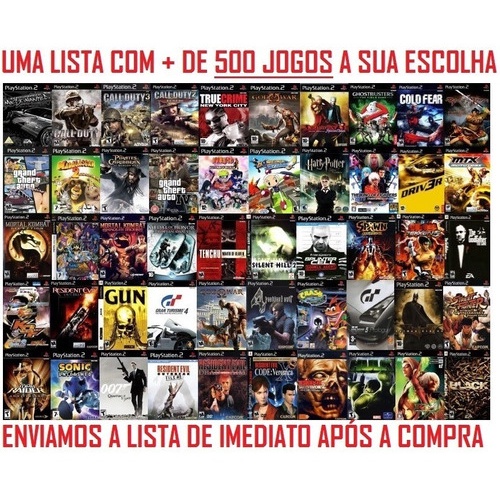 06 Jogos Ps2 A Sua Escolha Lista De Jogos Na Descrição, Parcelamento sem  juros