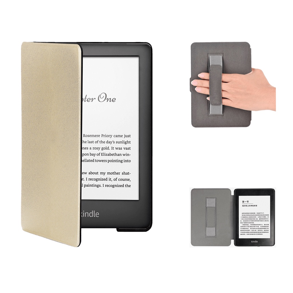 Capa Couro Magnética C/ Alça Kindle Paperwhite Signature Edition