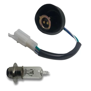 SOQUETE FAROL BIZ 125 + LAMPADA FAROL HONDA