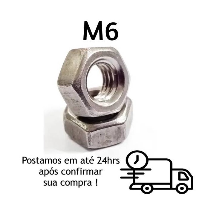 Porca Sextavada M1-m1.2-m1.4-m1.6-m2-m3-m3.5