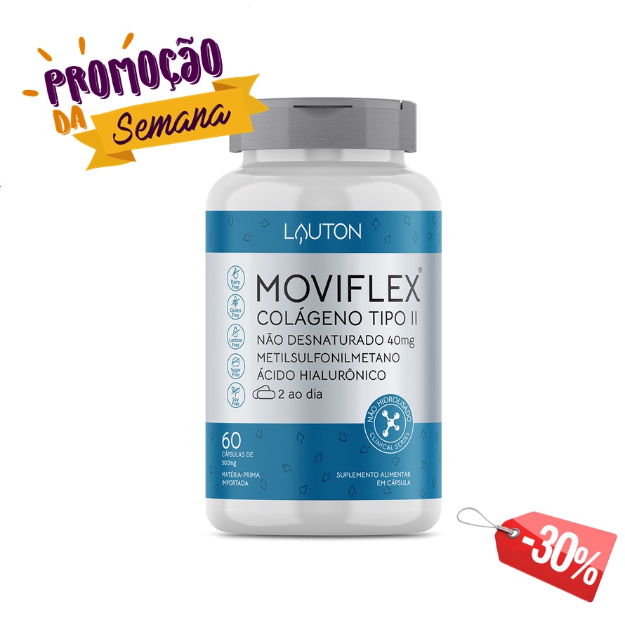 Moviflex Colágeno Tipo II (2) 60 Cápsulas Lauton Nutrition | Shopee Brasil