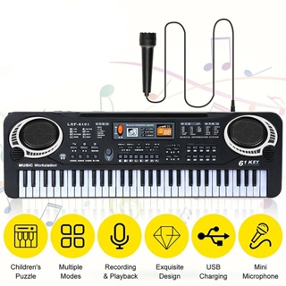 TECLADO MUSICAL MULTI PIANO KARAOKE INFANTIL MICROFONE 37 TECLAS