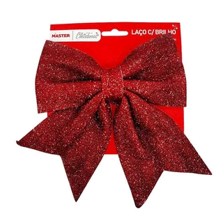 Laço de enfeite grande 20cm de árvore de natal para decoração de festa