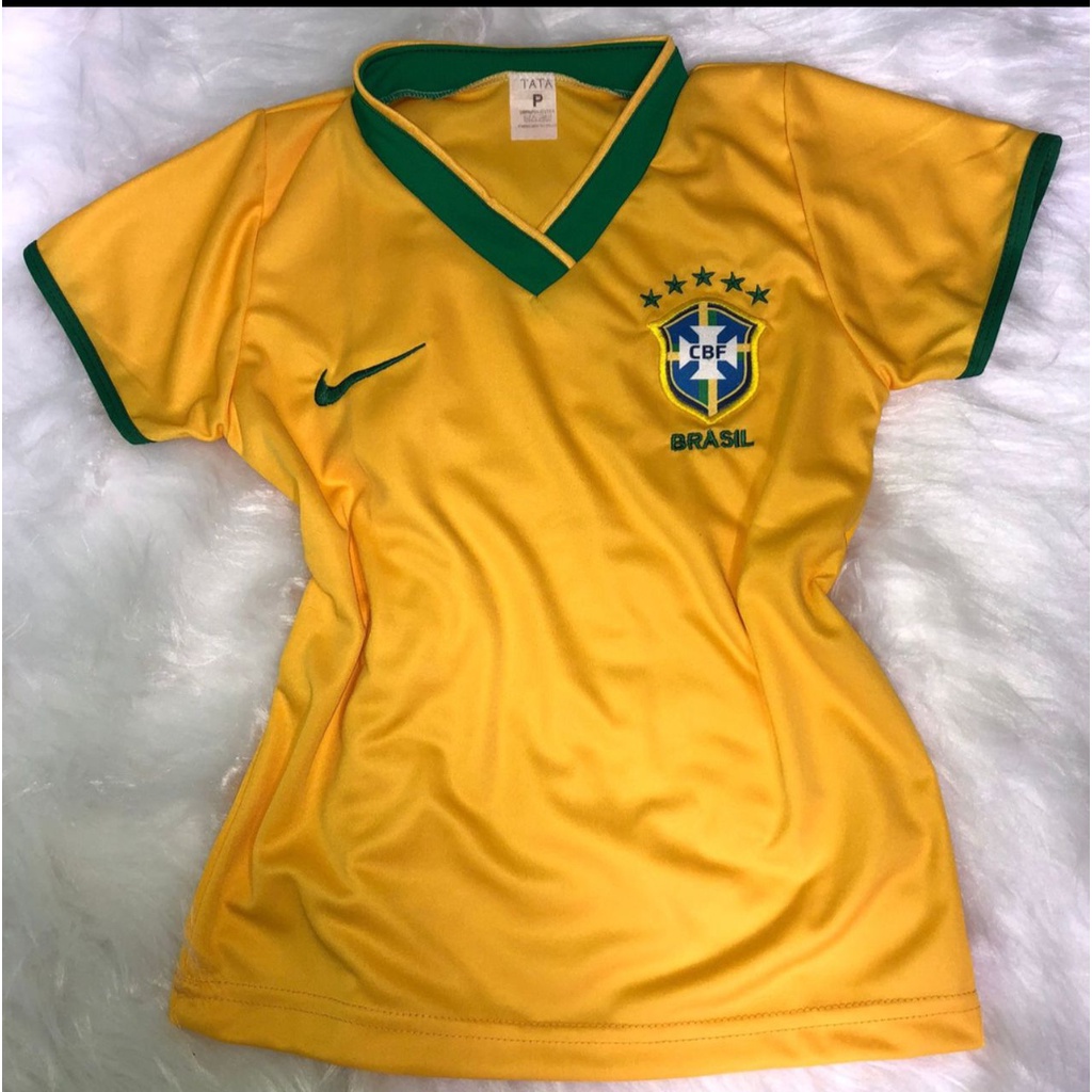 Camiseta De Time Do Brasil Feminina, melhor Promoção de 2022, Garanta já a  sua!! Envio 24hs!!