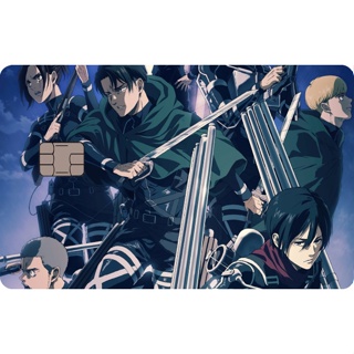 Adesivo Anime Shingeki No Kyojin Para Cartão De Crédito 4 Temporada 1 Parte