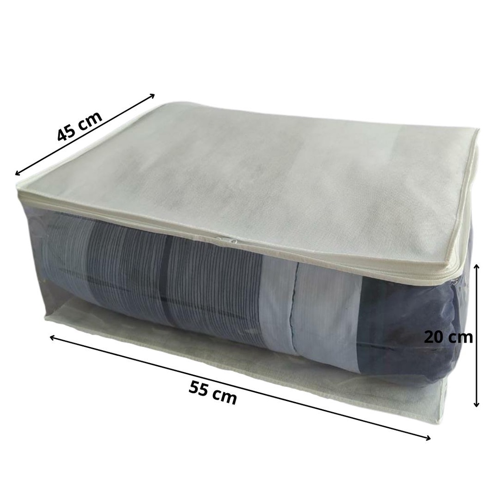 saco guardar edredom organizador guarda roupa grande 45x55cm | Shopee ...
