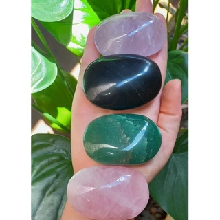 Pedra para Massagem Corporal - Massageador em Formato de Sabonete - Pedra Natural