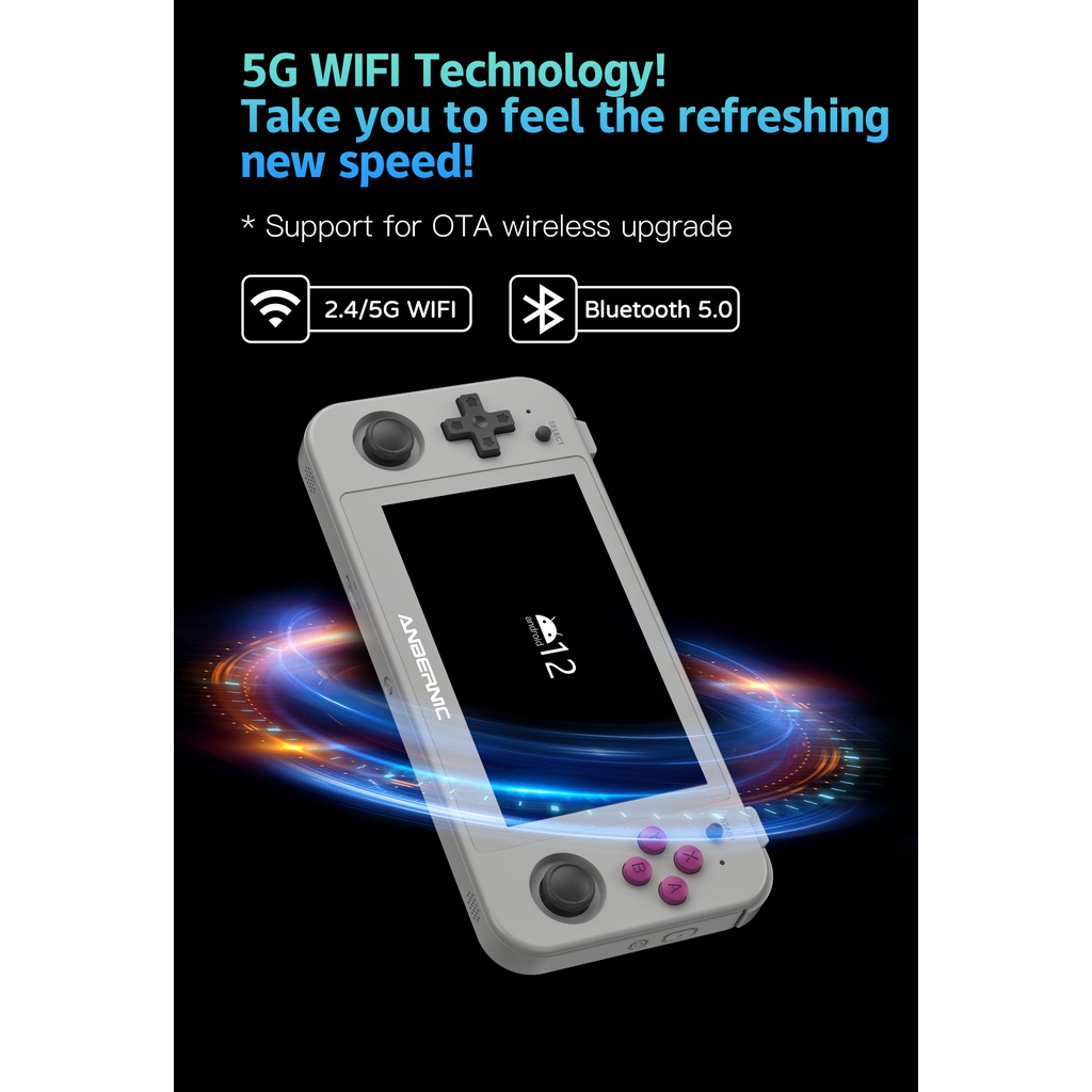 ANBERNIC RG505 Novo Console De Jogo Portátil Android 12 Sistema