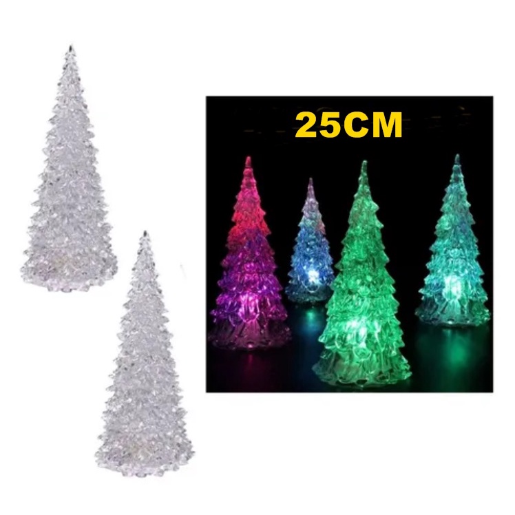 Mini árvore de Natal, pequena árvore de Natal artificial DIY, decorações de  árvore de Natal de mesa com luzes LED, estrela de copa de árvore, pinhas