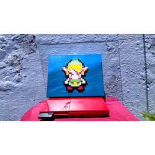 Quadro Link The Legend Of Zelda Pixel Art Alto Relevo