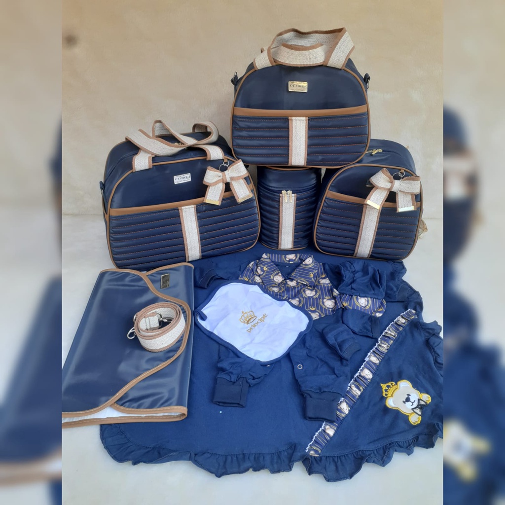 Bolsas de bebe 6peças luxo square | Shopee Brasil
