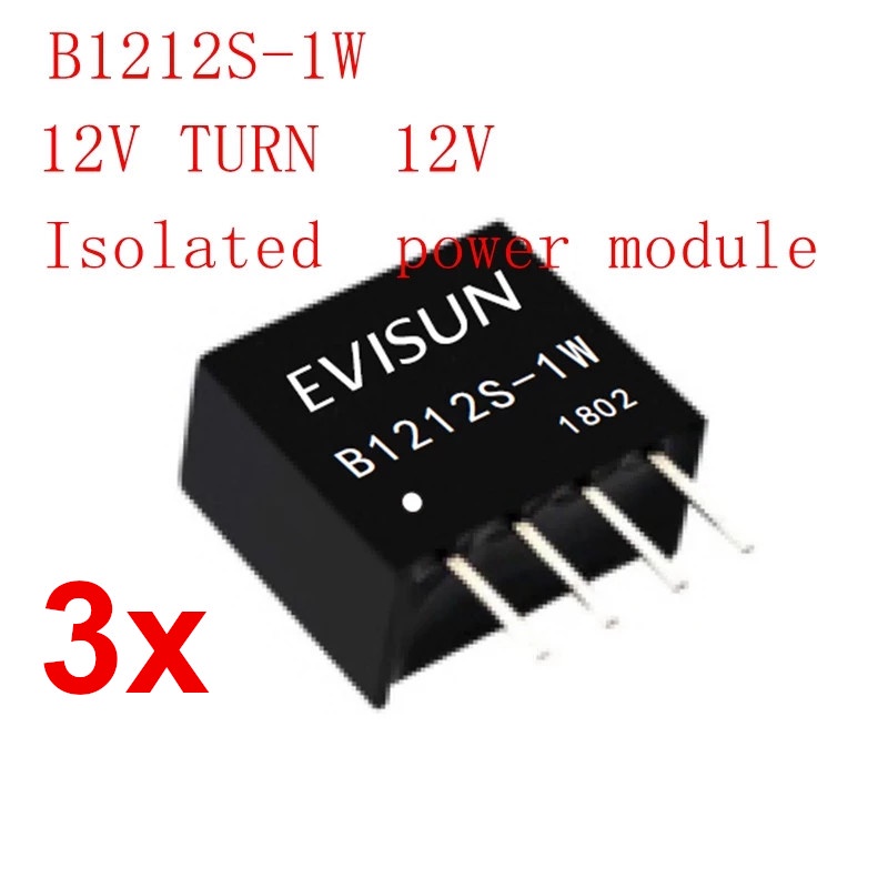 2 ou 3 Conversores Isoladores Anti Ruído Fonte 12V para 12V B1212S. Receba Rápido via Correios.