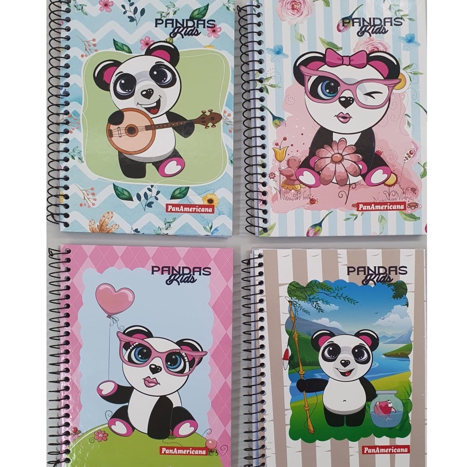 Caderno para Desenho Panda - 20X28cm