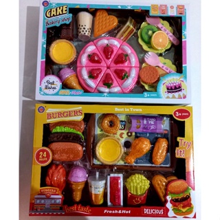 Kit Cozinha Infantil Com Biscoito + Boneca E Cupcake Girls Dessert