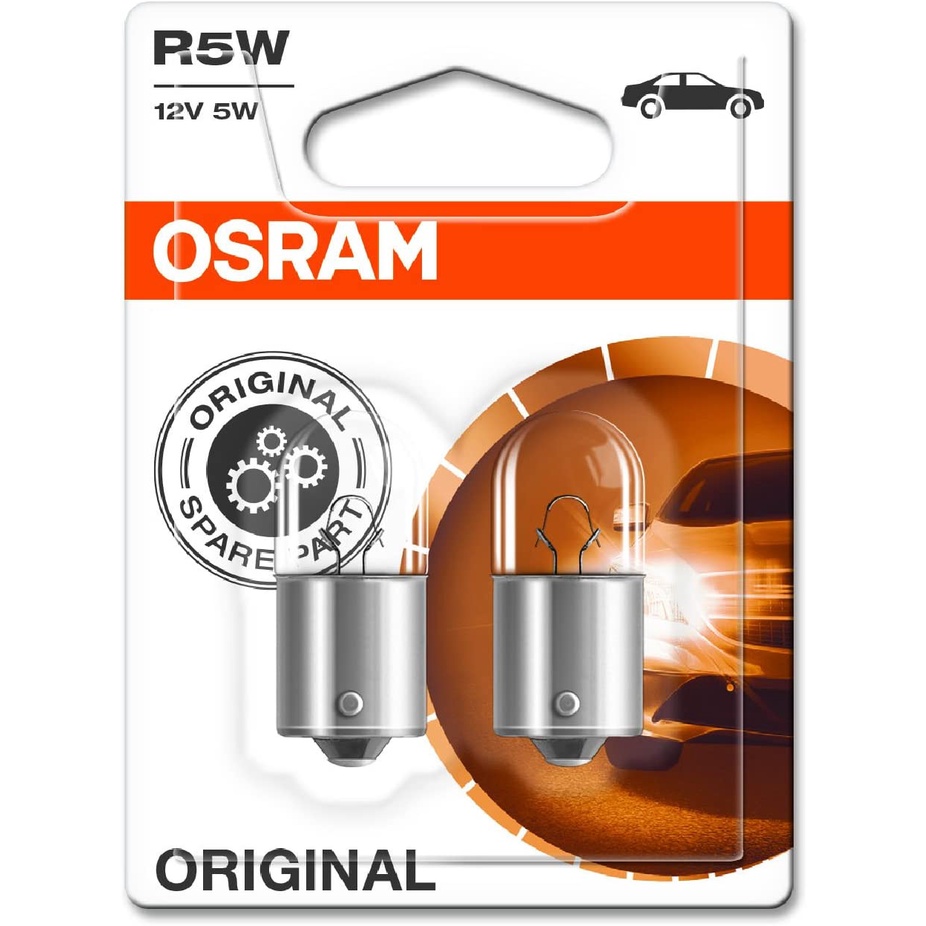 Lâmpada Osram R5W 12V 5W - Par - Escorrega o Preço