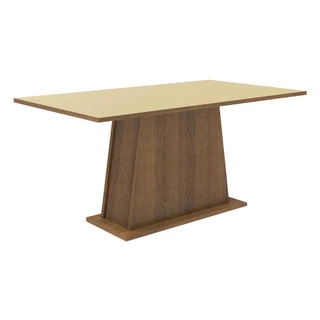 Mesa Madesa Retangular Tampo de Madeira 5364 - Rustic/Crema em Oferta na Shopee