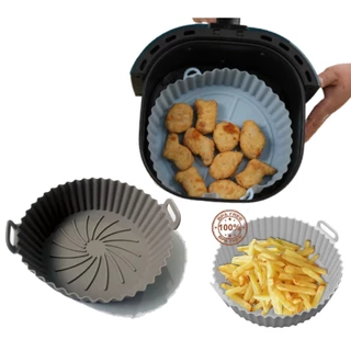 Cestinha Para AirFryer Tapete Forro Anti Aderente Bandeja de Silicone Reutilizável Lavável Utensilio de Cozinha