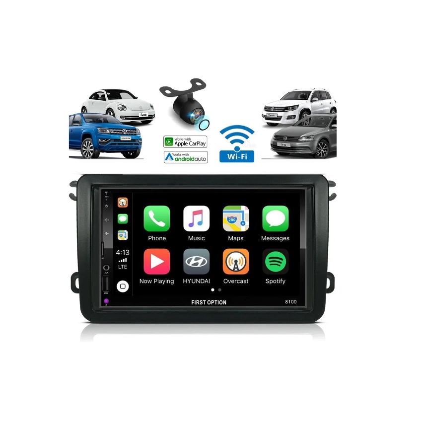 Kit Multimídia MP10 CarPlay e Android Auto Volkswagen Gol G7 | Shopee ...