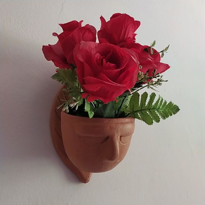 vaso de parede feito de barro para planta | Shopee Brasil