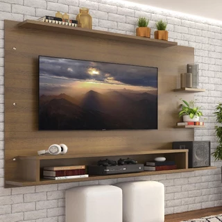 Painel para TV até 60 Polegadas Madesa Alfa com Nicho - Rustic em Oferta na Shopee