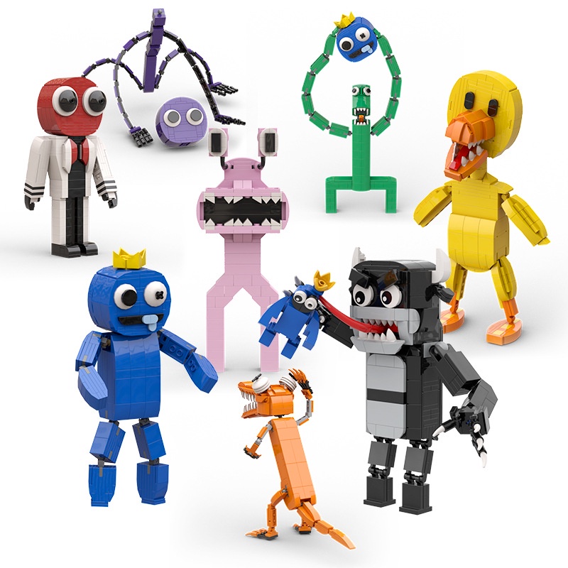 Conjunto de 6 figuras Rainbow Friends Roblox LEGO em segunda mão