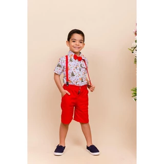 ROUPA DE NATAL MENINO com camisa e bermuda papai noel bebe conjunto natalino