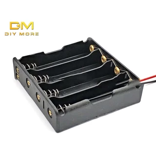 DIYMORE 18650 Caixa De Bateria 4 Suportes Com Cabo 3,7v Em Paralelo