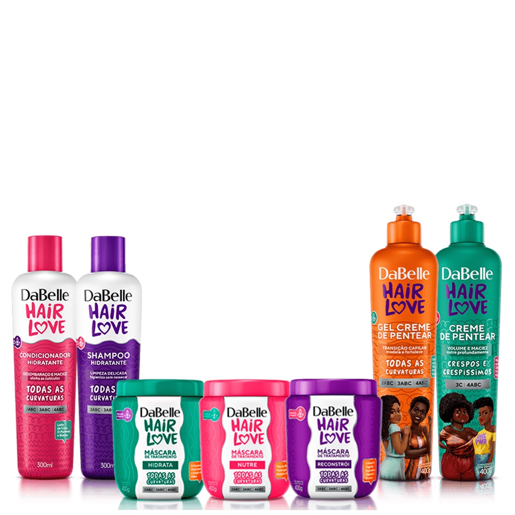 Kit DaBelle Hair Love Transição Capilar (7 produtos) | Shopee Brasil