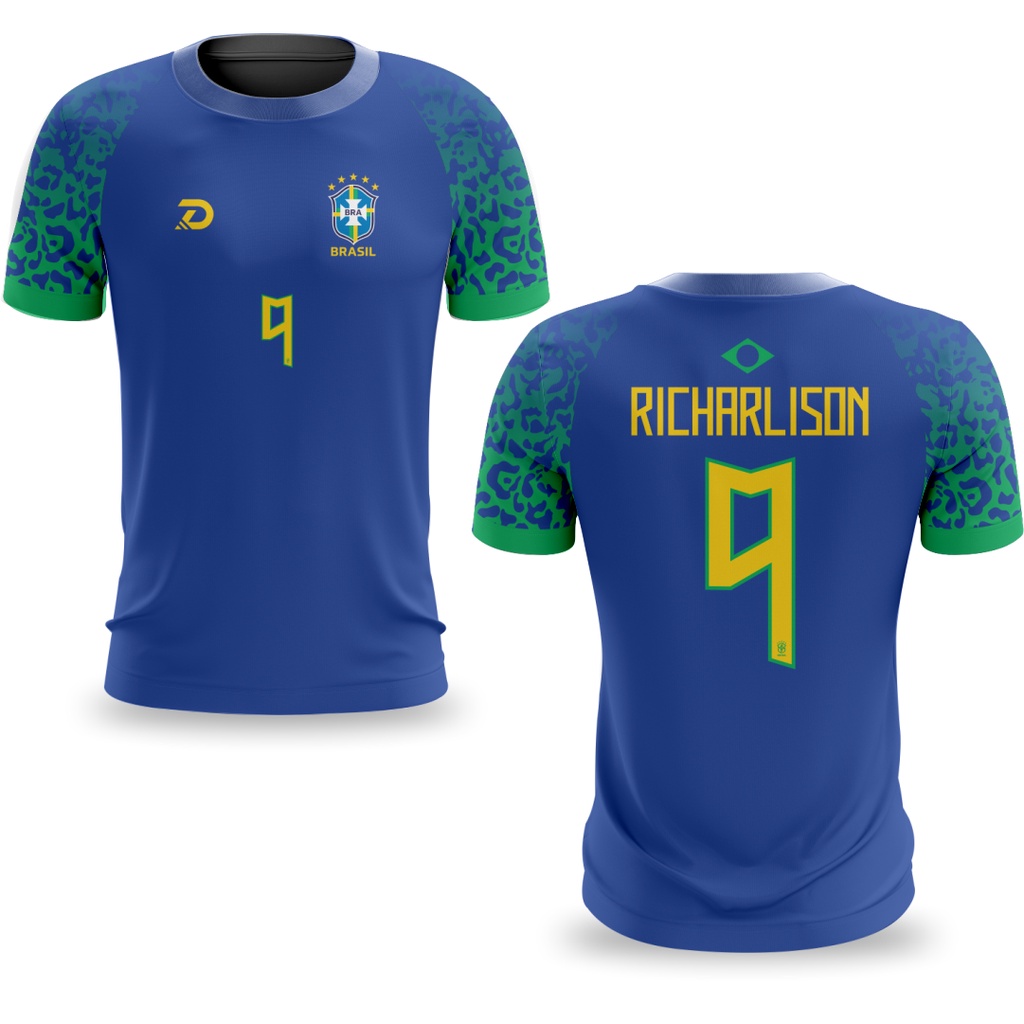 Camisa Brasil Copa do Mundo 2018 Azul Camisola Seleção Brasileira - Moda  Favela