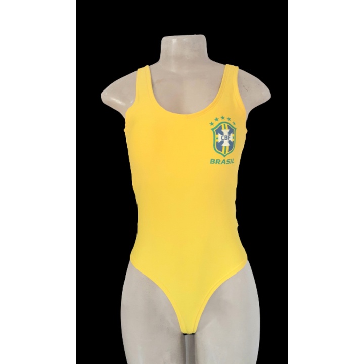 Body Bore Feminino Regata Do Brasil Copa Do Mundo Com Bojo | Shopee Brasil