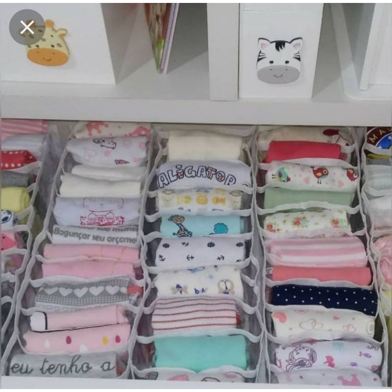 LEVE 6 colmeias organizadora de gaveta em PVC flexível 40x15x10 com 10 Divisória