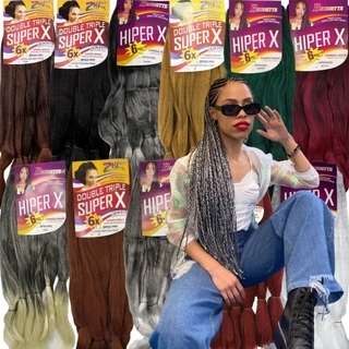 Jumbão Pacotão de Cabelo Jumbo P/ Tranças Box Braids MegaX/SuperX/HiperX 400g - Várias Cores