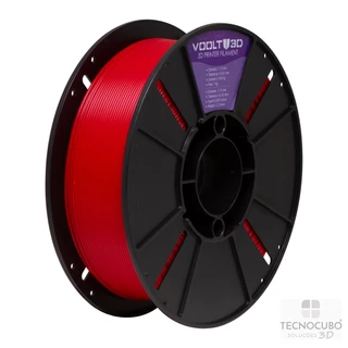 Filamento Impressão 3D Voolt Abs Vermelho 1Kg