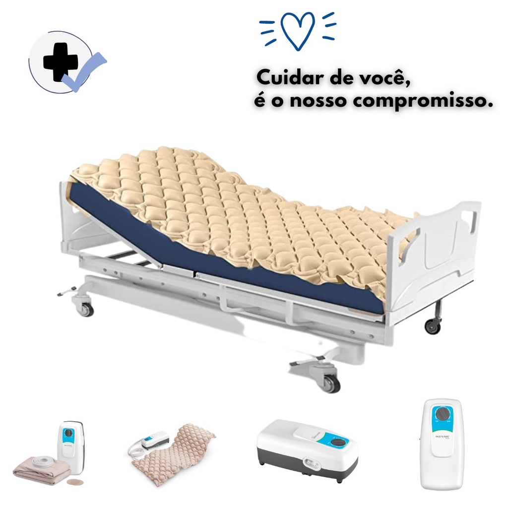 COLCHAO ANTI ESCARAS COM COMPRESSOR 110V | Shopee Brasil