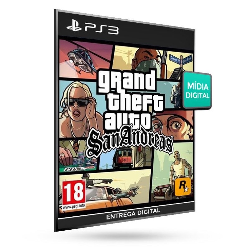 Gta San Andreas I Grand Theft Auto: San Andreas Ps3 Psn Mídia