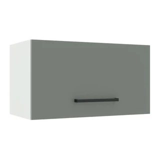 Armário de Cozinha Aéreo 60 cm 1 Porta Basculante Branco/Cinza Agata Madesa em Oferta na Shopee