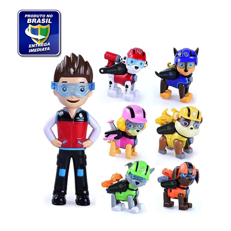 Bonecos Patrulha Canina Coleção Completa - Pronta Entrega | Shopee Brasil