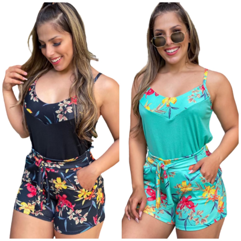 Conjuntos femininos best sale de calor