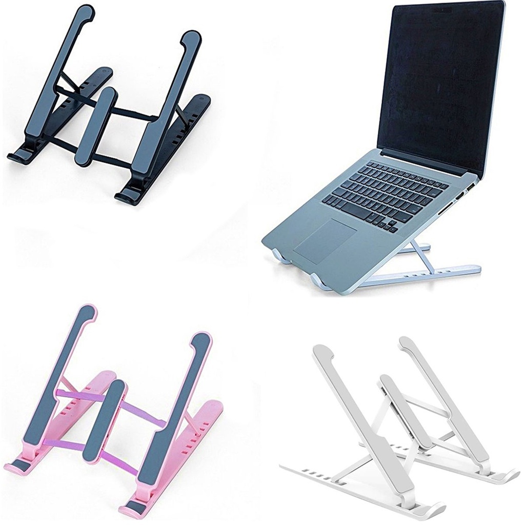 Suporte Para Notebook, Laptop, Multi-Posições, Ótima qualidade, Branco e Preto Dobrável
